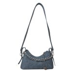 Wholesale Women Fashion Casual Simple Denim Chain Shoulder Bag - Image 5