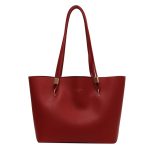 Wholesale Women Fashion Casual Simple Solid Color Large Capacity Shoulder Bag - Image 5