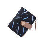 Women'S Fashion Leaf Floral Pattern Buckle Zipper Wallet - Image 7
