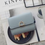 Women Fashion Personality Small Lock Metal Buckle Ladies Short Wallet - Image 7