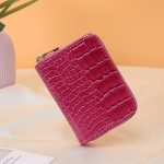 Women Fashion Shiny Crocodile Compact Wallet - Image 6