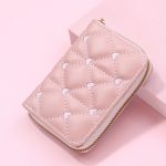 Women Fashion Cute Embroidered Heart Compact Wallet - Image 7