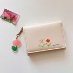 Women Fashion Tulip Simple And Fresh Short Wallet - Image 6