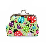 Women Fashion Seven Star Ladybug Print Buckle Compact Wallet - Image 7