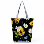 Wholesale Women'S Lazy Sunflower Print One Shoulder Shopping Bag - Image 5