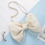Women'S Fashion Design Bow Canvas Shoulder Bag - Image 6