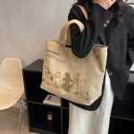 Wholesale Women Fashion Large Capacity Canvas Tote Bag - Image 7