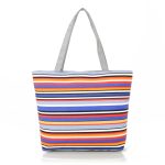 Wholesale Women Fashion Canvas Stripe Tote Bag - Image 7