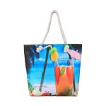 Wholesale Women Fashion Linen Fabric Canvas Ethnic Style Tote Bag - Image 6