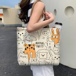 Wholesale Women'S Fashion Anime Large Capacity Canvas Tote Bag - Image 7