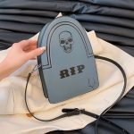 Wholesale Halloween Creative Skull Tombstone Crossbody Bag