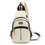 Wholesale Casual Color Blocking Men Women Zipper Outdoor Travel Chest Bag Backpack