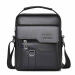 Men Fashion Casual Commuter PU Crossbody Bag - Image 6