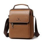 Men Fashion Casual Commuter PU Crossbody Bag - Image 3