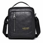 Men Fashion Casual Commuter PU Crossbody Bag - Image 4