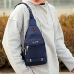 Wholesale Men Fashion Casual Commuter Oxford Chest Bag - Image 2