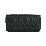 Women Fashion Creasing Solid Color Mid-Length Coin Purse - Image 6