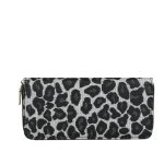 Women Fashion Linen Check Pattern Long Coin Purse - Image 6