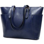 Wholesale Fashion Women Vintage Oil Wax Leather Large Capacity Tote Bag - Image 7