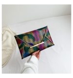 Wholesale Women Fashion Simple Smob Color Block Rectangular Purses