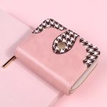 Women Fashion Houndstooth Compact Wallet - Image 8