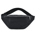 Women Simple Leather Zipper Chest Bag - Image 6