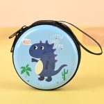 Wholesale Women Fashion Cartoon Cute Dinosaur Round Mini Wallet - Image 5