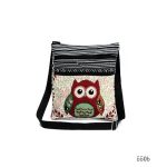 Wholesale Women'S Ethnic Double Zip Owl Print Shopping Bag - Image 6