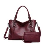 Wholesale Fashion Women Vintage Simple Shoulder Tote Bag - Image 8