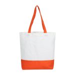 Wholesale Large Capacity Multicolor Stitching Canvas Tote Bag - Image 5
