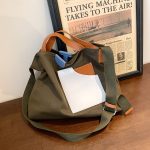 Wholesale Women Fashion Design Paneled Canvas Tote Bag - Image 8