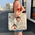 Wholesale Women'S Fashion Anime Large Capacity Canvas Tote Bag - Image 8