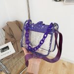 Women Fashion Transparent Clear Chain Bag PVC Bag - Image 7