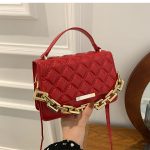 Wholesale Women Fashion Solid Color Rhombus Messenger Bag - Image 7