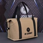 Men Leisure Sports Alphabet Large Capacity Oxford Duffle Bag - Image 4