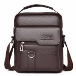 Men Fashion Casual Commuter PU Crossbody Bag - Image 7