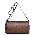 Men Fashion Casual Commuter Barrel Crossbody Bag - Image 7