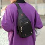 Wholesale Men Fashion Casual Commuter Oxford Chest Bag