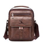 Wholesale Men Casual Basic Commuter Zipper PU Crossbody Bag - Image 6
