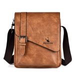 Wholesale Men Casual Basic Commuter Zipper PU Crossbody Bag - Image 6