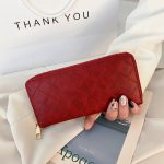 Wholesale Women'S Fashion Crease Woven Mid Zip Coin Purse - Image 7