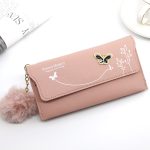 Women Fashion Bowknot Solid Color Long Coin Purse - Image 4