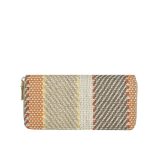 Women Fashion Linen Check Pattern Long Coin Purse - Image 7