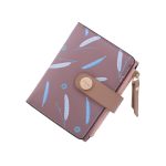 Women'S Fashion Leaf Floral Pattern Buckle Zipper Wallet - Image 8