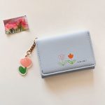 Women Fashion Tulip Simple And Fresh Short Wallet - Image 8