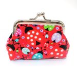 Women Fashion Seven Star Ladybug Print Buckle Compact Wallet - Image 9