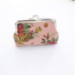 Women Fashion Creative Canvas Rose Buckle Short Wallet - Image 9