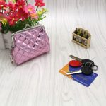 Women Fashion Rhombus Clip Short Wallet - Image 9