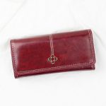 Women Fashion Vintage Oil Wax Leather Multi-Card Change Wallet Long Wallet - Image 5