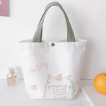 Wholesale Women Simple Cartoon Cute Lamb Print Canvas Shopping Bag - Image 7